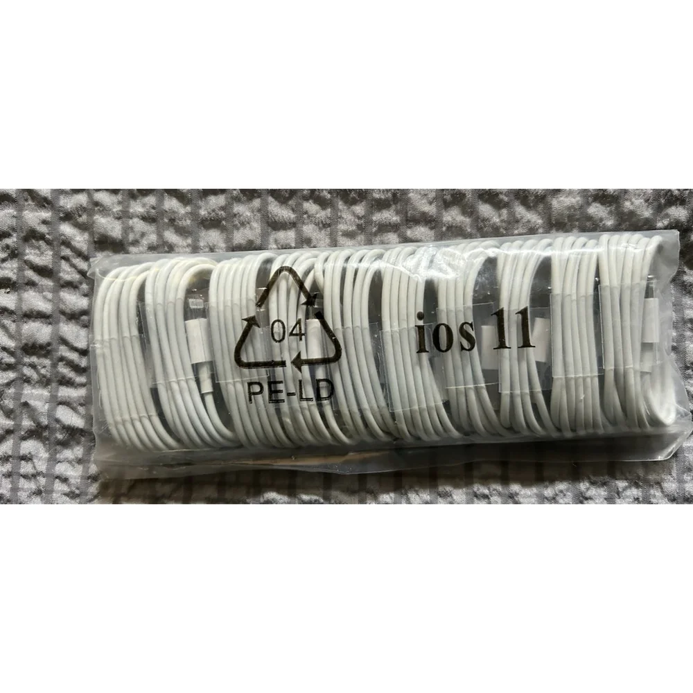 Apple Compatible Charging Cables Set of 10 3 Feet Long White